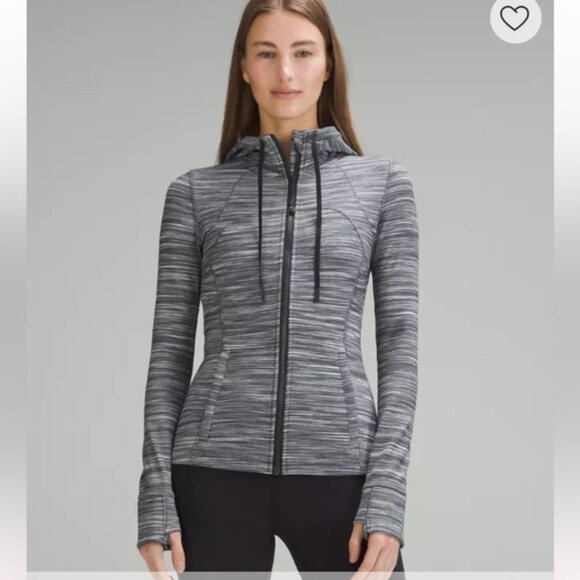 Lululemon Hooded Define Jacket Nulu Grey Size 6 - Picture 1 of 16